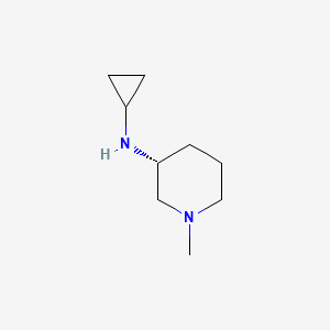 molecular formula C9H18N2 B7987414 Cyclopropyl-((R)-1-methyl-piperidin-3-yl)-amine 