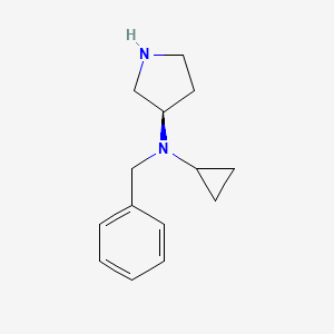 molecular formula C14H20N2 B7987436 Benzyl-cyclopropyl-(R)-pyrrolidin-3-yl-amine 