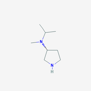 molecular formula C8H18N2 B7987460 (R)-N-Isopropyl-N-methylpyrrolidin-3-amine 
