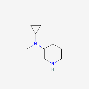 molecular formula C9H18N2 B7987467 Cyclopropyl-methyl-(R)-piperidin-3-yl-amine 