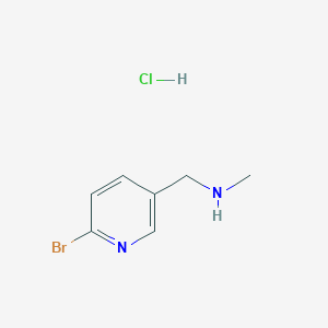 molecular formula C7H10BrClN2 B7987470 1-(6-bromopyridin-3-yl)-N-methylmethanamine hydrochloride 
