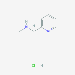 molecular formula C8H13ClN2 B7987476 N-methyl-1-(pyridin-2-yl)ethanamine hydrochloride 