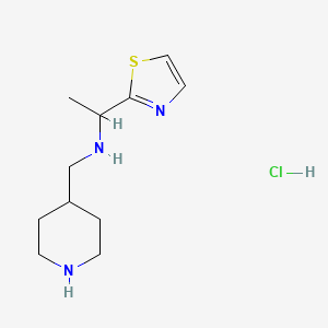 Piperidin-4-ylmethyl-(1-thiazol-2-yl-ethyl)-amine hydrochloride