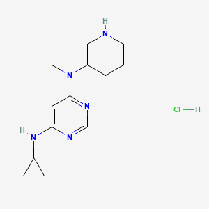 N-Cyclopropyl-N'-methyl-N'-piperidin-3-yl-pyrimidine-4,6-diamine hydrochloride