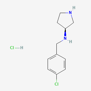 (4-Chloro-benzyl)-(S)-pyrrolidin-3-yl-amine hydrochloride