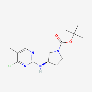 (R)-3-(4-Chloro-5-methyl-pyrimidin-2-ylamino)-pyrrolidine-1-carboxylic acid tert-butyl ester