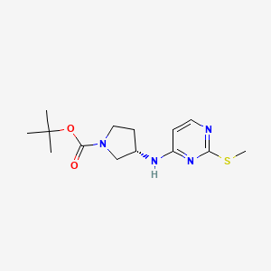 (S)-3-(2-Methylsulfanyl-pyrimidin-4-ylamino)-pyrrolidine-1-carboxylic acid tert-butyl ester