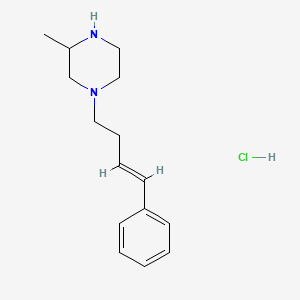 molecular formula C15H23ClN2 B7987670 3-Methyl-1-((E)-4-phenyl-but-3-enyl)-piperazine hydrochloride 