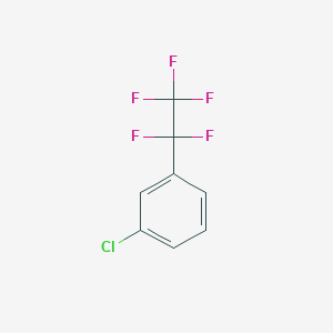 molecular formula C8H4ClF5 B7987697 1-Chloro-3-(pentafluoroethyl)-benzene CAS No. 309-13-7