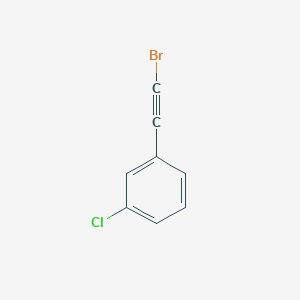 molecular formula C8H4BrCl B7987742 1-溴乙炔基-3-氯苯 