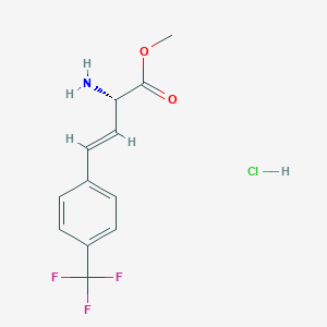 (S,E)-Methyl 2-amino-4-(4-(trifluoromethyl)phenyl)but-3-enoate hydrochloride