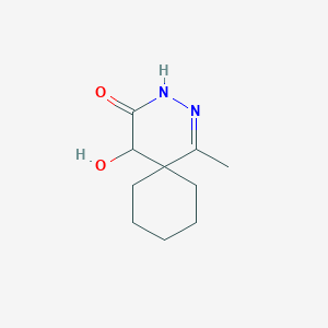 molecular formula C10H16N2O2 B7987770 5-Hydroxy-1-methyl-2,3-diazaspiro[5.5]undec-1-EN-4-one 
