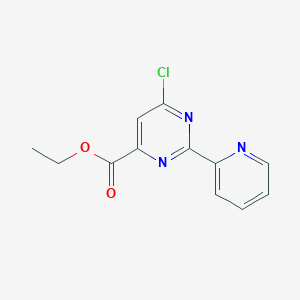 Ethyl 6-chloro-2-(pyridin-2-YL)pyrimidine-4-carboxylate