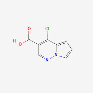 molecular formula C8H5ClN2O2 B7987792 4-Chloropyrrolo[1,2-B]pyridazine-3-carboxylic acid 