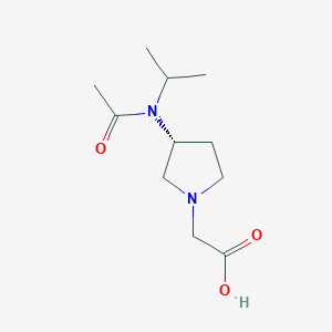 molecular formula C11H20N2O3 B7987829 [(R)-3-(Acetyl-isopropyl-amino)-pyrrolidin-1-yl]-acetic acid 