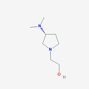 molecular formula C8H18N2O B7987831 2-((R)-3-Dimethylamino-pyrrolidin-1-yl)-ethanol 