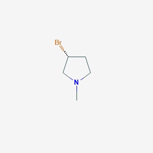 molecular formula C5H10BrN B7987841 (R)-3-Bromo-1-methyl-pyrrolidine 