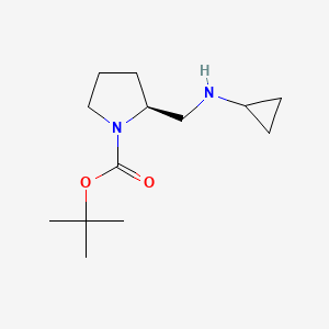 molecular formula C13H24N2O2 B7987858 (S)-2-Cyclopropylaminomethyl-pyrrolidine-1-carboxylic acid tert-butyl ester 