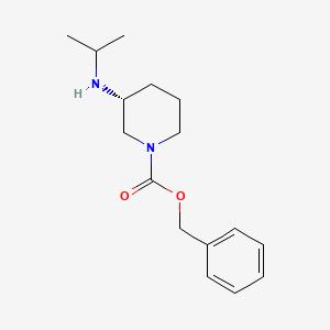 molecular formula C16H24N2O2 B7987894 (R)-3-Isopropylamino-piperidine-1-carboxylic acid benzyl ester 