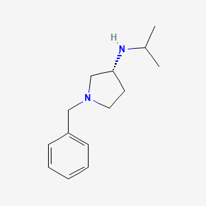 molecular formula C14H22N2 B7987905 (R)-1-Benzyl-N-isopropylpyrrolidin-3-amine 