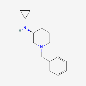 molecular formula C15H22N2 B7987921 (R)-1-Benzyl-N-cyclopropylpiperidin-3-amine 