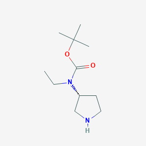 Ethyl-(R)-pyrrolidin-3-yl-carbamic acid tert-butyl ester