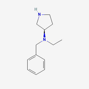 molecular formula C13H20N2 B7987940 Benzyl-ethyl-(R)-pyrrolidin-3-yl-amine 