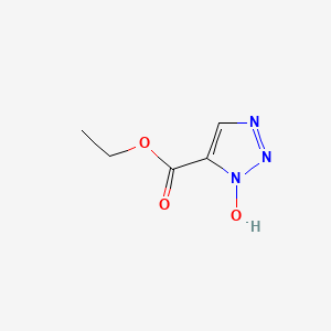 molecular formula C5H7N3O3 B7987971 Ethyl 3-hydroxytriazole-4-carboxylate 