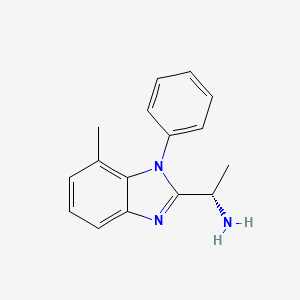 molecular formula C16H17N3 B7988032 (S)-1-(7-Methyl-1-phenyl-1H-benzo[D]imidazol-2-YL)ethanamine CAS No. 1393175-93-3