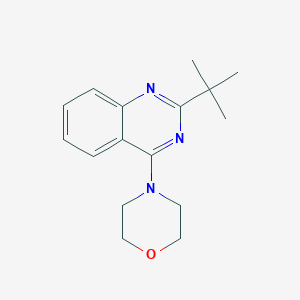 molecular formula C16H21N3O B7988038 4-(2-(tert-Butyl)quinazolin-4-yl)morpholine 