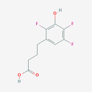 molecular formula C10H9F3O3 B7988049 4-(2,4,5-Trifluoro-3-hydroxyphenyl)butanoic acid 