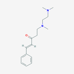 molecular formula C16H24N2O B7988198 (E)-5-[(2-Dimethylaminoethyl)methylamino]-1-phenyl-pent-1-en-3-one 