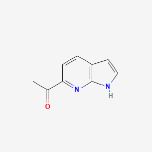 molecular formula C9H8N2O B7988226 1-(1H-Pyrrolo[2,3-B]pyridin-6-YL)ethanone 