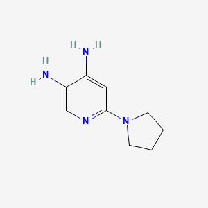 6-(Pyrrolidin-1-YL)pyridine-3,4-diamine