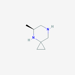 molecular formula C7H14N2 B7988271 (S)-5-Methyl-4,7-diazaspiro[2.5]octane 