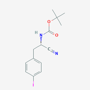 (S)-Tert-butyl (1-cyano-2-(4-iodophenyl)ethyl)carbamate