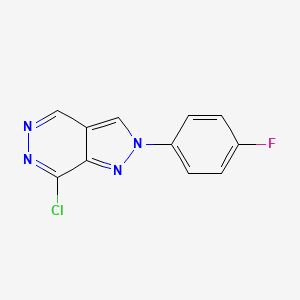 7-Chloro-2-(4-fluorophenyl)-2H-pyrazolo[3,4-D]pyridazine