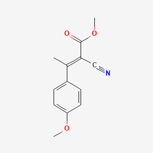 molecular formula C13H13NO3 B7988409 2-Butenoic acid,2-cyano-3-(4-methoxyphenyl)-, methyl ester 
