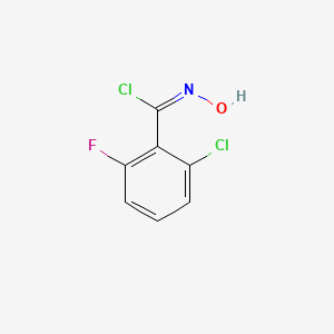 molecular formula C7H4Cl2FNO B7988445 2-Chloro-6-fluorophenylchlorooxime 