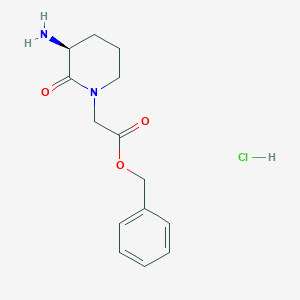 (S)-Benzyl 2-(3-amino-2-oxopiperidin-1-yl)acetate hydrochloride