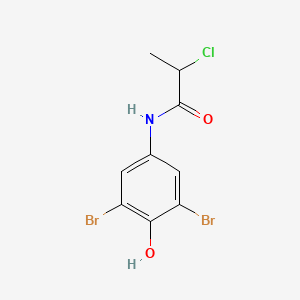 molecular formula C9H8Br2ClNO2 B7988554 2-chloro-N-(3,5-dibromo-4-hydroxyphenyl)propanamide 