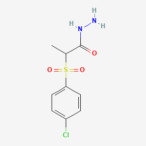 2-(4-Chlorophenyl)sulfonylpropanehydrazide
