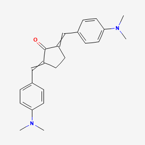molecular formula C23H26N2O B7988589 2,5-Bis[[4-(dimethylamino)phenyl]methylidene]cyclopentan-1-one 