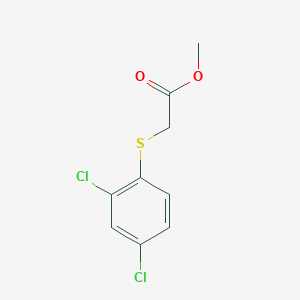 molecular formula C9H8Cl2O2S B7988651 Methyl 2-[(2,4-Dichlorophenyl)thio]-acetate CAS No. 73448-74-5