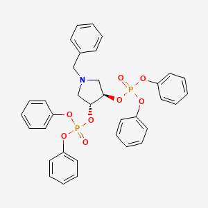 [(3R,4R)-1-benzyl-4-diphenoxyphosphoryloxypyrrolidin-3-yl] diphenyl phosphate