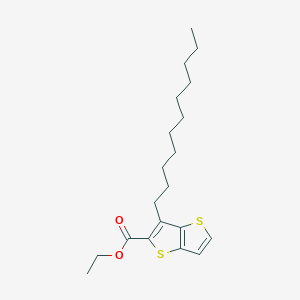 molecular formula C20H30O2S2 B7988831 Ethyl 3-undecylthieno[3,2-B]thiophene-2-carboxylate 
