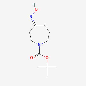 molecular formula C11H20N2O3 B7988833 N-Boc-hexahydro-1H-azepin-4-one oxime 