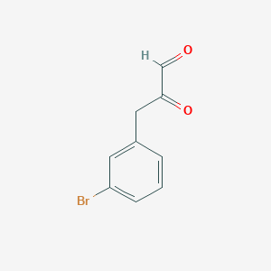 molecular formula C9H7BrO2 B7988858 3-(3-Bromophenyl)-2-oxopropanal 