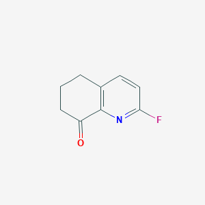 molecular formula C9H8FNO B7988906 2-Fluoro-6,7-dihydroquinolin-8(5H)-one 