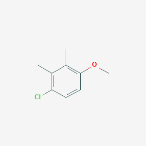 molecular formula C9H11ClO B7988930 1-Chloro-4-methoxy-2,3-dimethylbenzene 